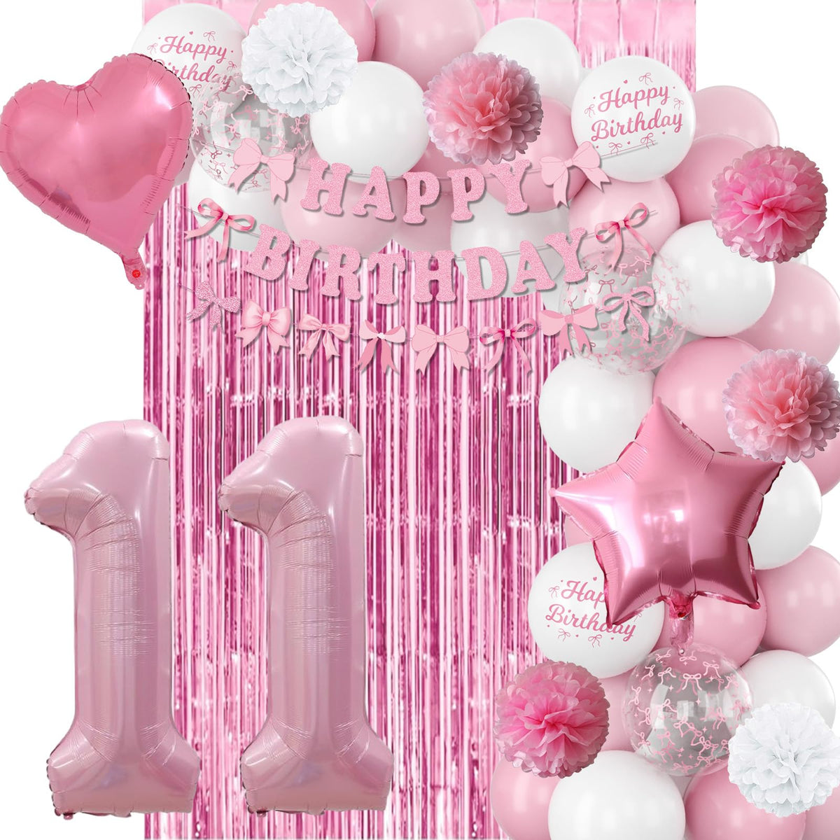 KAINSY light pink star foil balloons sparkle in photos.