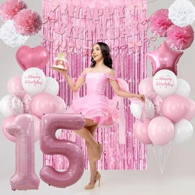 KAINSY light pink star foil balloons sparkle for celebration