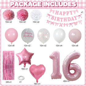 KAINSY pink paper pom poms add texture and festivity