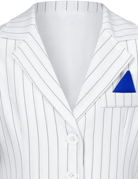 KAIPUTE Dance Star Costume front view showing white stripe design