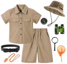 KAIPUTE Kids Explorer compass helps navigate trails during family outdoor outings.