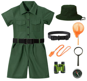 KAIPUTE Kids Explorer Costume belt adds authentic detail for role-play adventures.