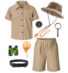 KAIPUTE Kids Explorer hat shields young adventurers during sunny jungle treks.