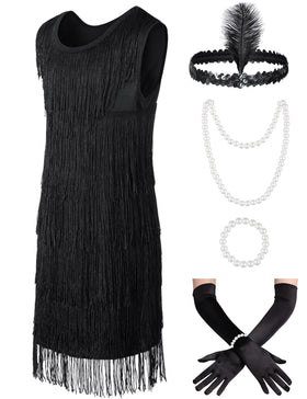 KAIPUTE long satin gloves add elegant touch to 1920s outfit