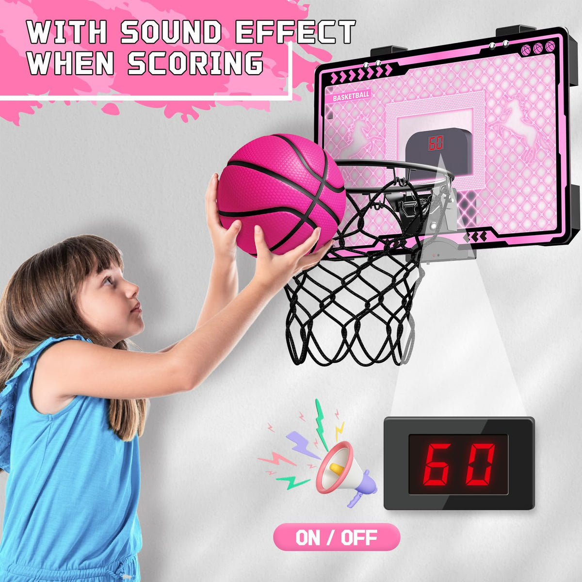 KAISASA LED scorer display keeps game scores at a glance.