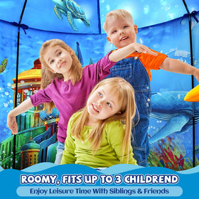 KAIVEE Ocean Kids Tent durable fabric built for lasting adventures.