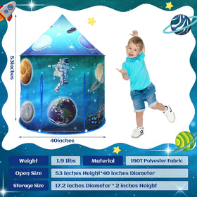 KAIVEE Space World Play Tent durable polyester construction supports years of space adventures.