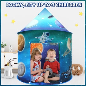 KAIVEE Space World Play Tent indoor-outdoor use supports versatile space-themed play sessions.