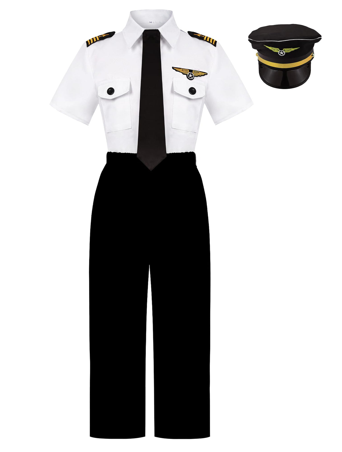 KAKALVER embroidered epaulets and buttons boost the captain aesthetic.