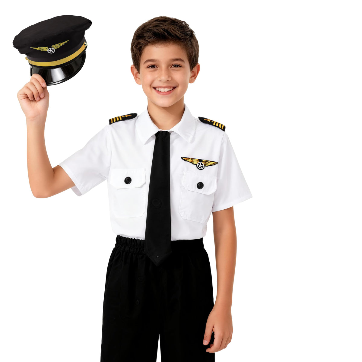 KAKALVER full-set pilot costume ready for career day events.