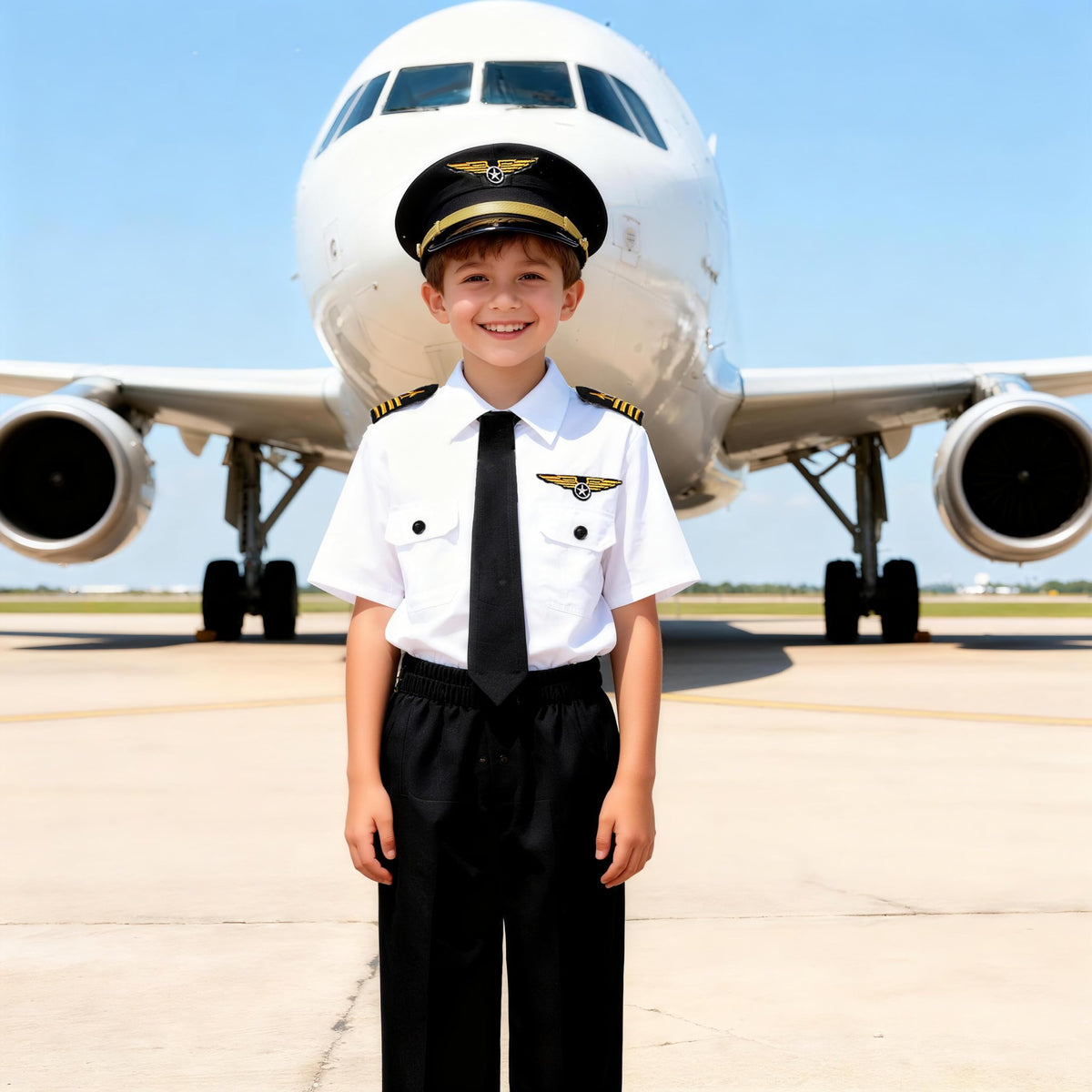 KAKALVER kids pilot costume trousers designed for comfortable play.