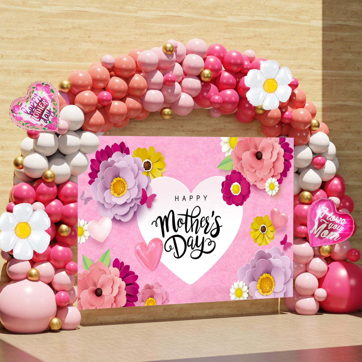 KaKanParty HAPPY MOTHER'S DAY heart balloon elevates celebration