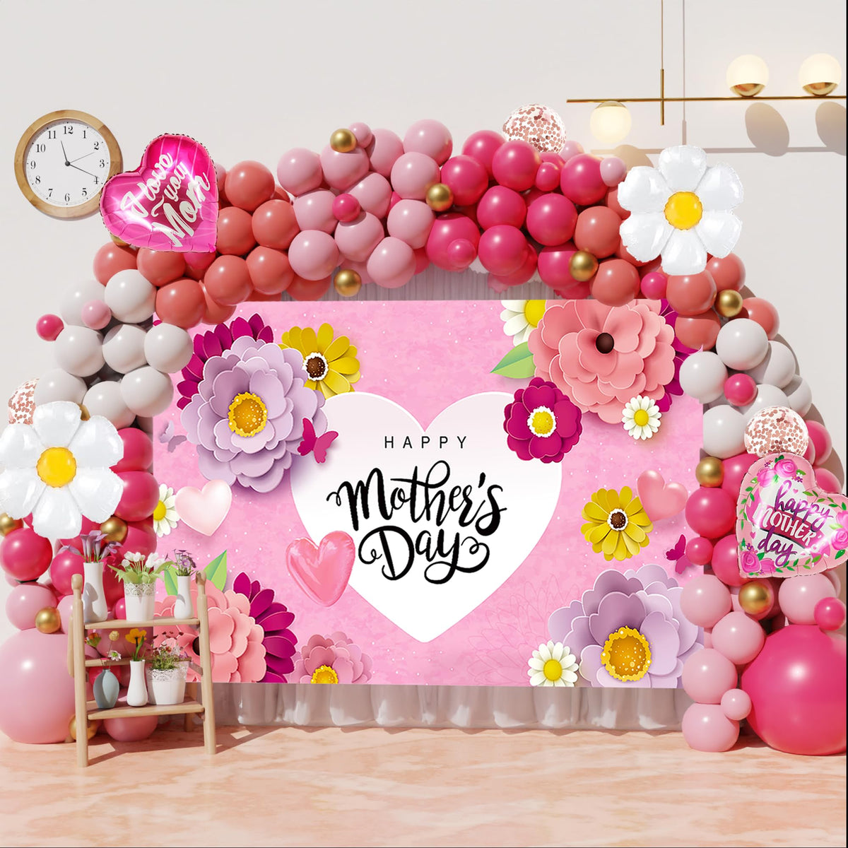 KaKanParty I LOVE YOU MOM heart balloon highlights loving theme