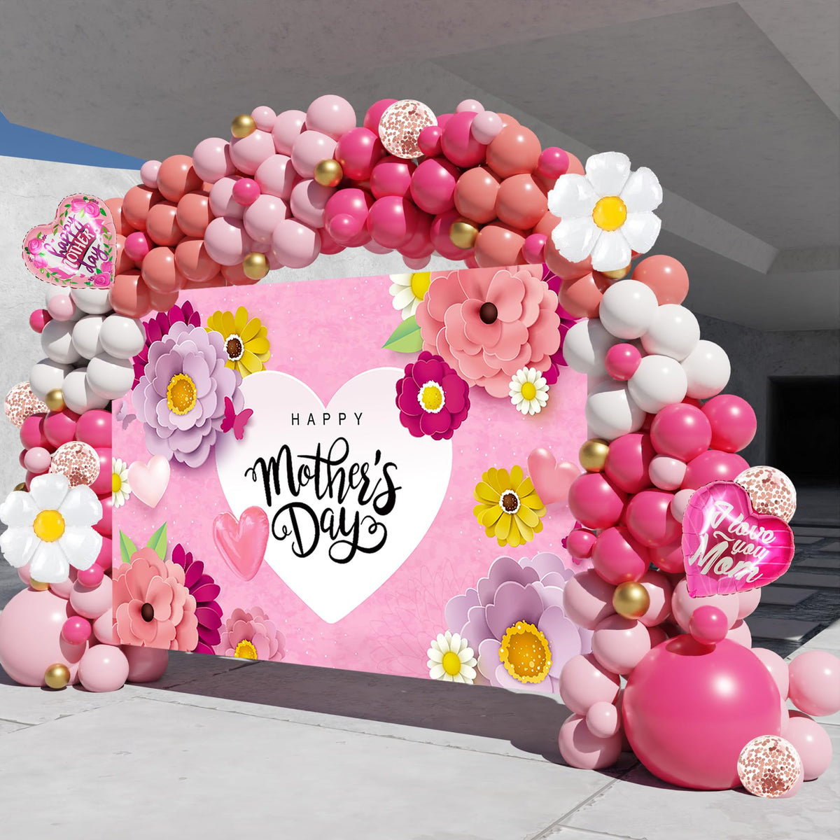 KaKanParty Mothers Day backdrop 71x43in ideal for photo moments