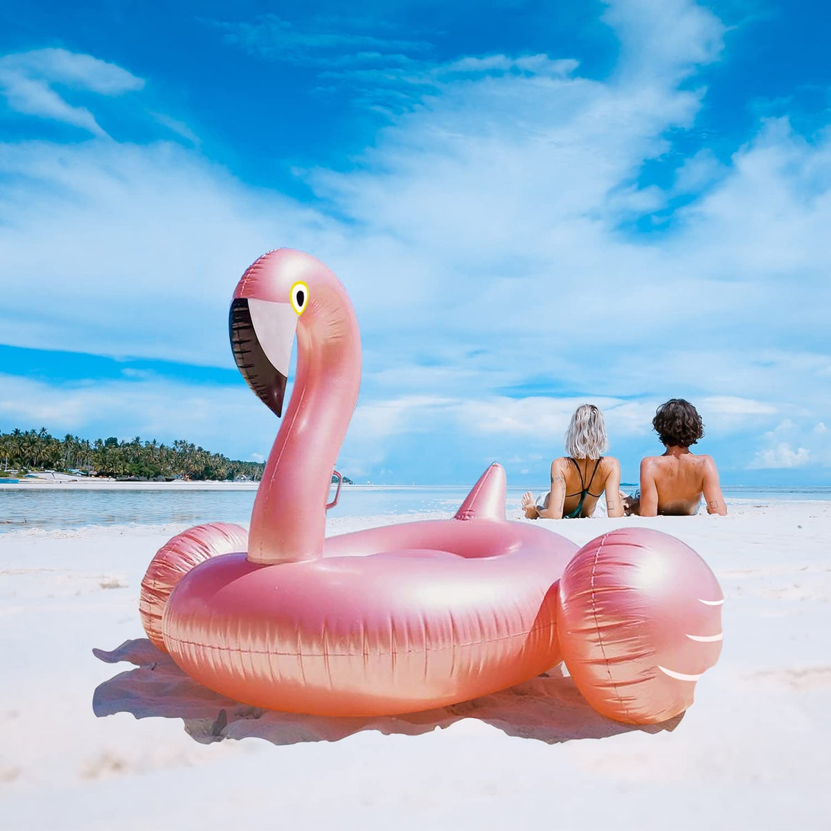 Kakashi giant flamingo pool float ready for summer party use