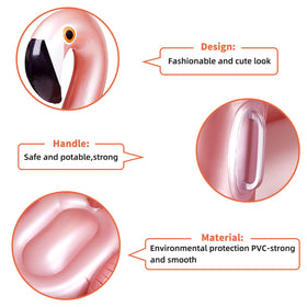 Kakashi giant flamingo pool float valve enables quick inflation