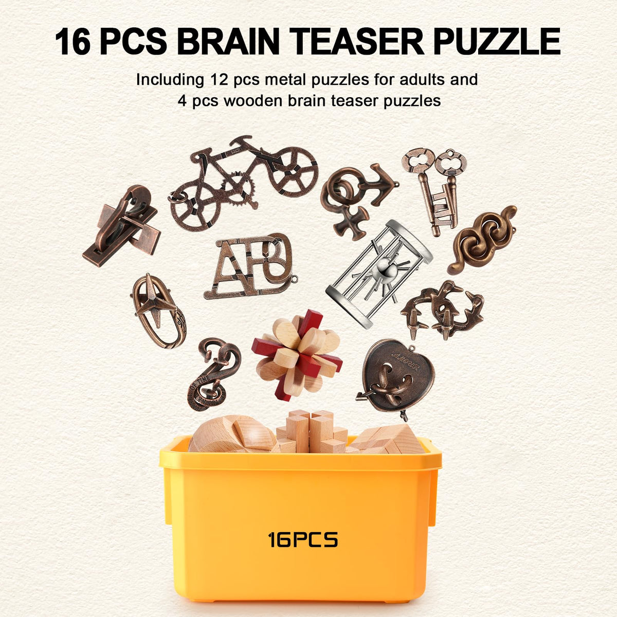 KaKeDuJa 3D metal puzzles showcase intricate gears for stimulating thinking.