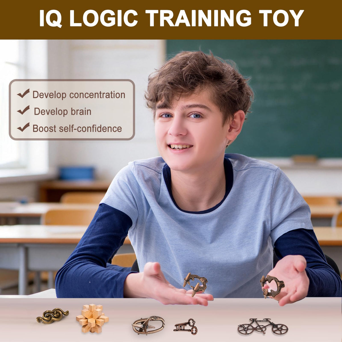 KaKeDuJa durable metal logic puzzles designed for progressive difficulty