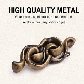 KaKeDuJa metal brain teaser close-up highlighting durable edge-safe design