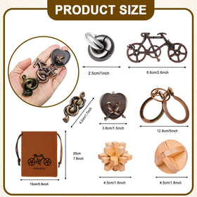 KaKeDuJa metal disentanglement puzzles with durable construction for repeat play