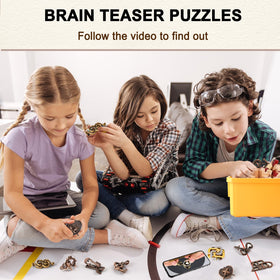 KaKeDuJa wooden puzzles highlight natural wood grain and tactile feel.