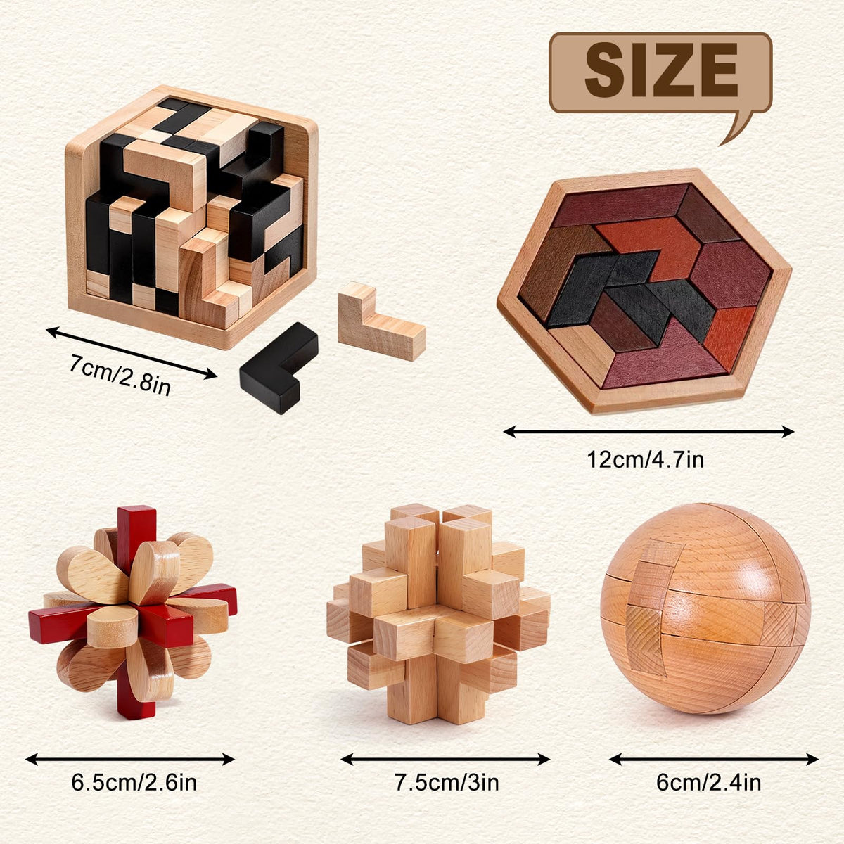 KaKeDuJa tangram wooden puzzle encourages geometry play and focus.