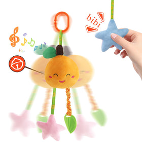 KAKIBLIN baby hanging rattle fruits pack 08: entertaining on-the-go during car trips and walks.