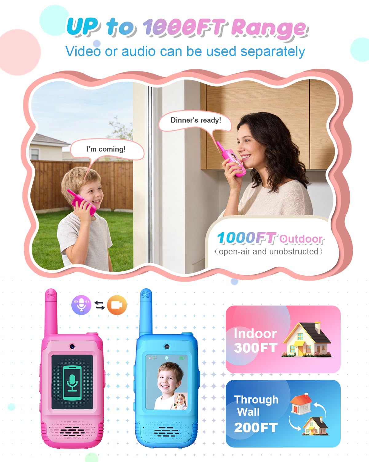 KAKTIN 3 voices and stickers enable playful role-play.