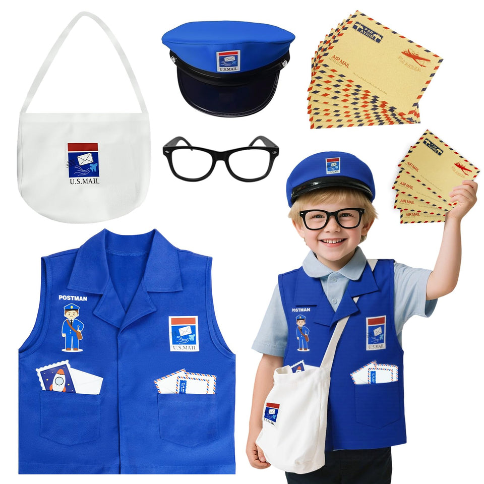 KalaDuck kids mailman vest for authentic role-play and durable wear