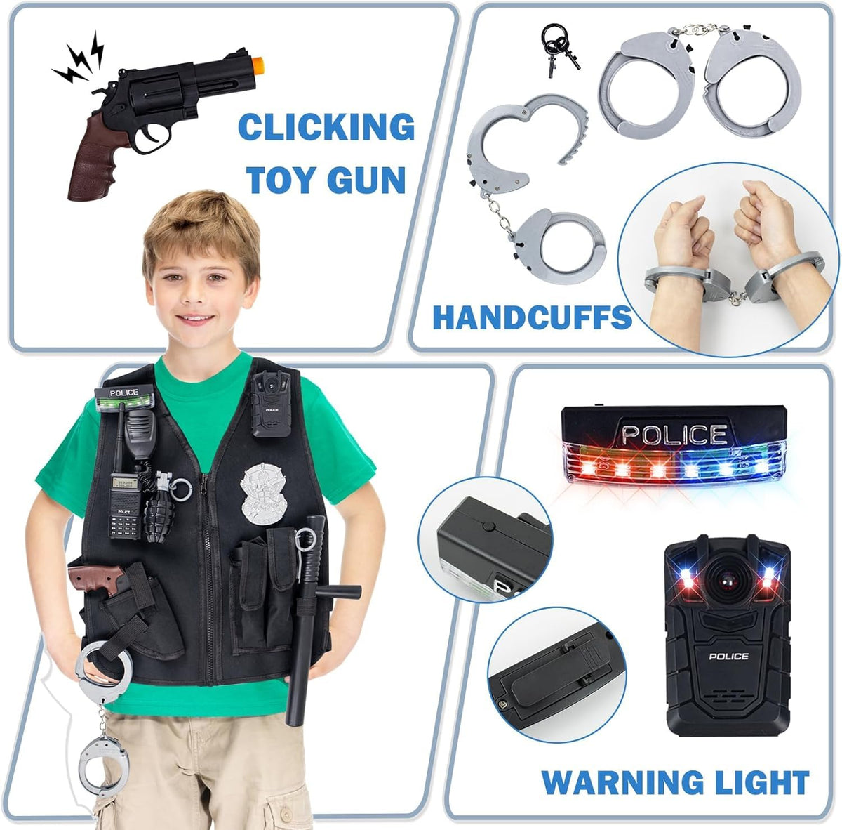 KalaDuck metal-like badge adds realistic authority during kid play.