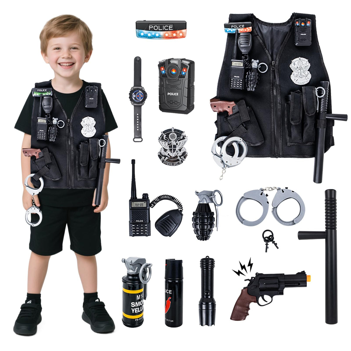 KalaDuck police costume swat vest for immersive role play sessions.