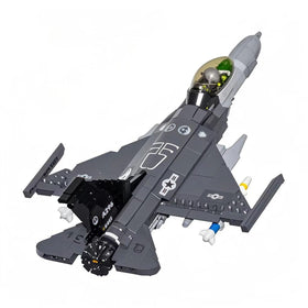 KALAPINK F16 Jet Model assembly in progress for kids and adults, ideal for STEM learning