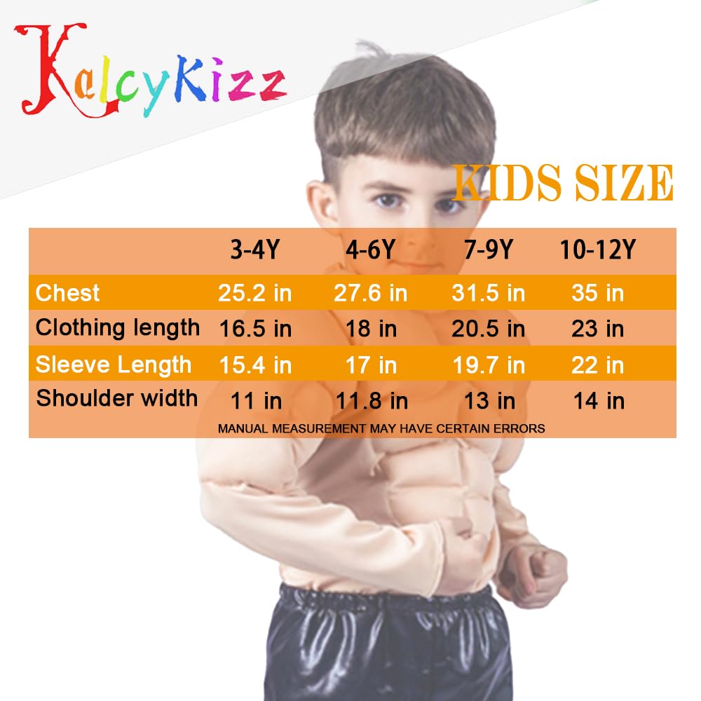 KalcyKizz Kids Muscle Suit Yellow – side view, ideal for active pretend play.