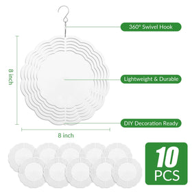 KaliVorexin aluminum wind spinner blank with double-sided surface for vivid print results.