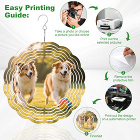 KaliVorexin flat-to-3d wind spinner transformation for versatile display options.