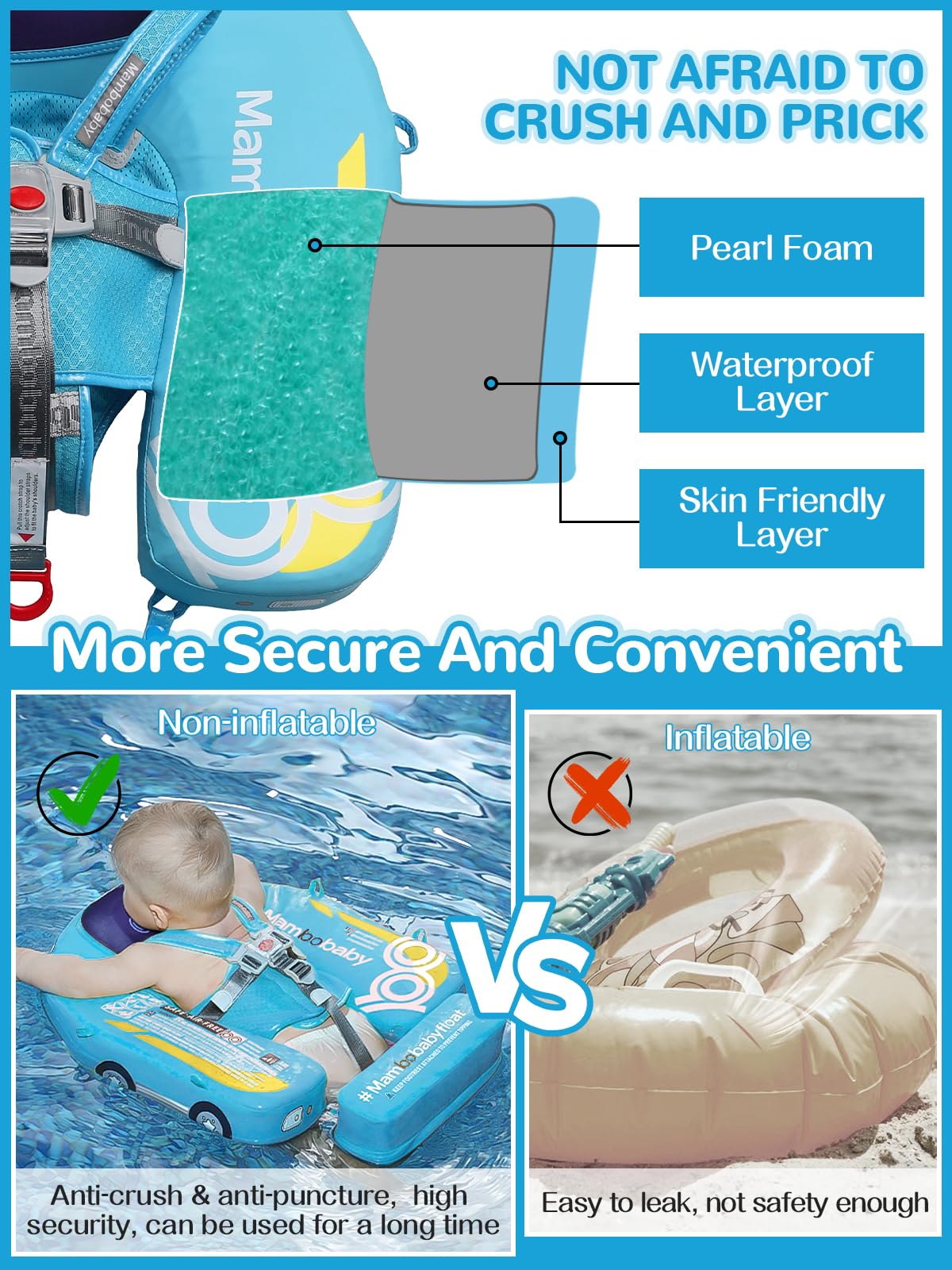 Kalolary Mambobaby non-inflatable foam-based design for buoyant use