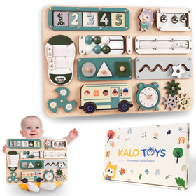 Kalotoys large busy board 17-inch board for spacious fine motor play