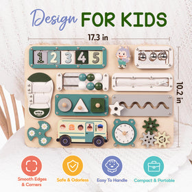 Kalotoys large busy board spinning gears enhance tactile problem solving