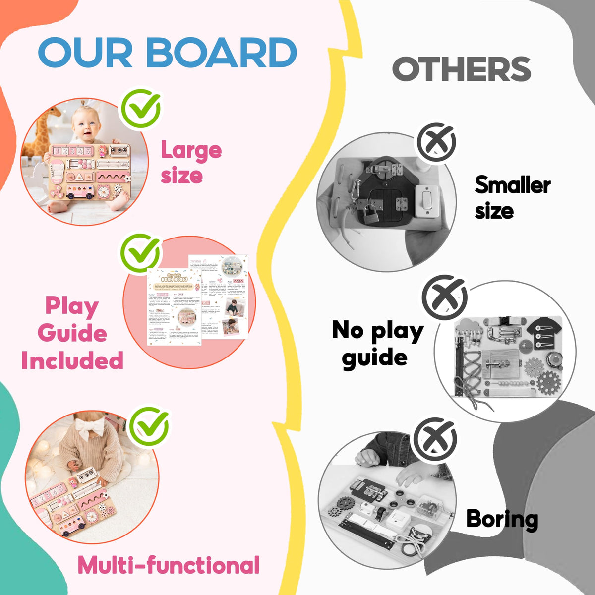 KALOTOYS magnetic pieces snap back for safe, tidy play.