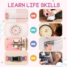 KALOTOYS Busy Board gears in motion illustrating fine motor coordination