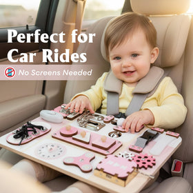 KALOTOYS Busy Board safe edges and non-toxic finish for gentle play
