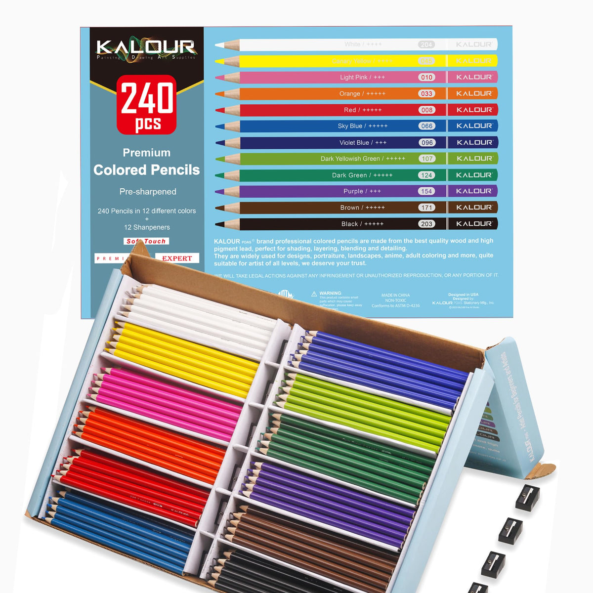 KALOUR pencils support adult coloring and personal artwork