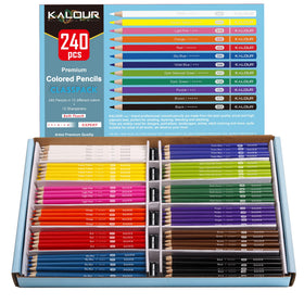 KALOUR premium colored pencils bulk for classrooms and studios