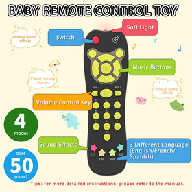 KALUYA remote control toy with lights and sounds for interactive learning.
