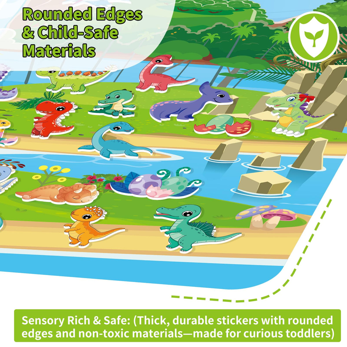 Kalysky 12-set farm stickers to create playful scenes and naming animals