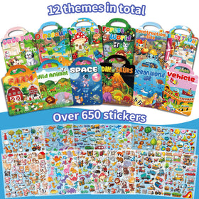 Kalysky 12-set insect theme stickers for color and exploration during playtime