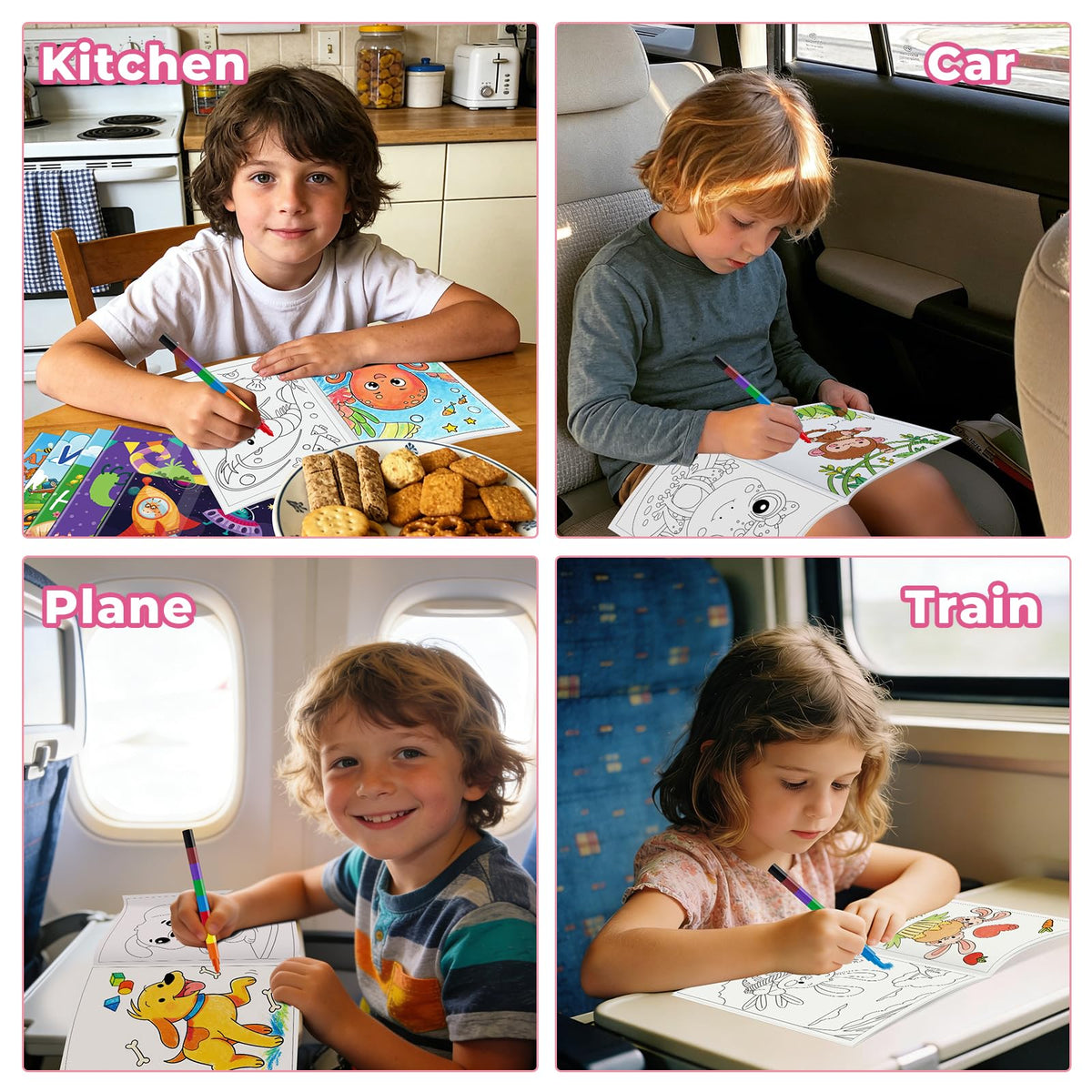 Kalysky coloring set sized 7x5 inches for easy classroom use.