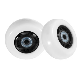 Durable 76mm x 30mm wheels provide steady performance on varied surfaces