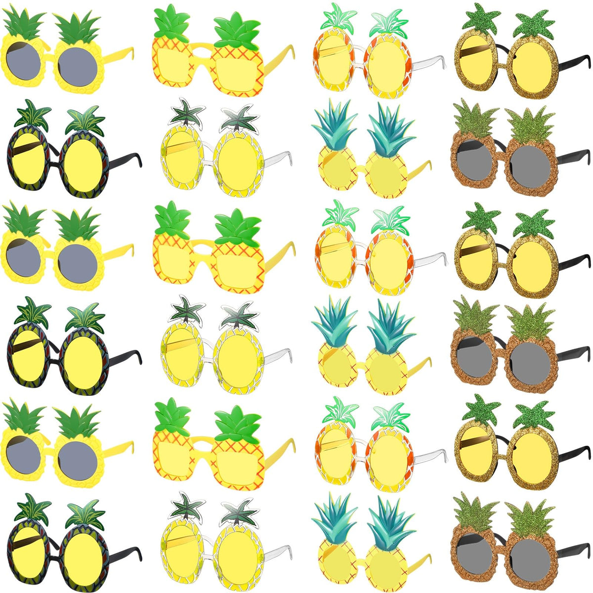 Kanayu pineapple sunglasses for beach parties and selfies.