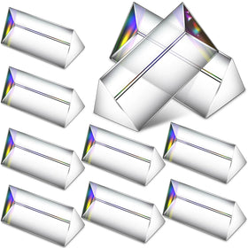 Kanayu triangular prism closeup shows clear glass and precise edges for experiments